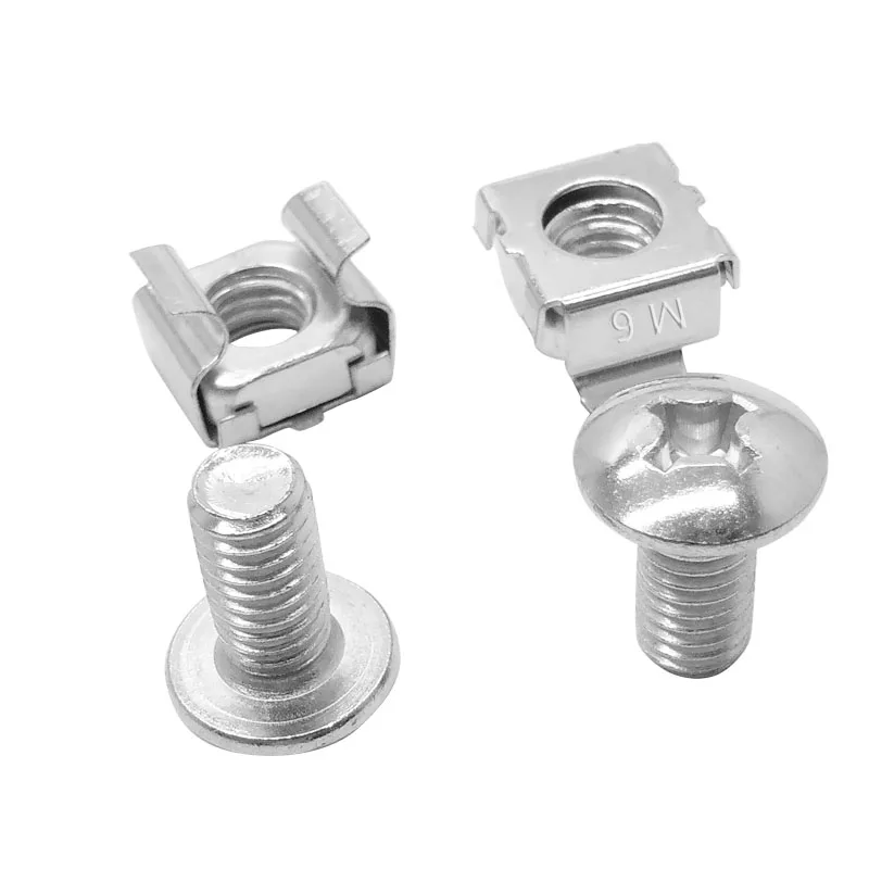Montagem em rack parafusos m6x12mm prateleiras do servidor de montagem em rack gaiola porcas parafusos e arruelas pdu power strip servidor gabinete parafusos