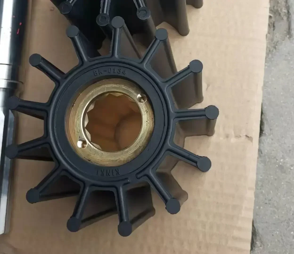 BK-0134  Flexibele Rubber Impeller/Waaier  voor  Kashiyama SP-600/Kinki