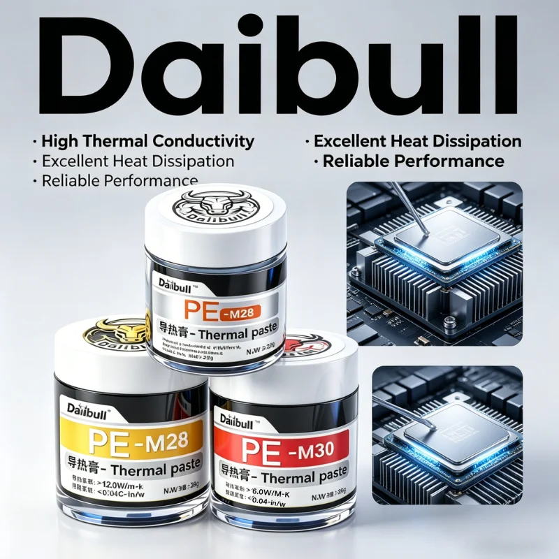 

DaliBull PE-M28G Thermal Grease Processor PC Computer CPU GPU Compound Cooling Thermal Paste Bottled with Scraper large capacity