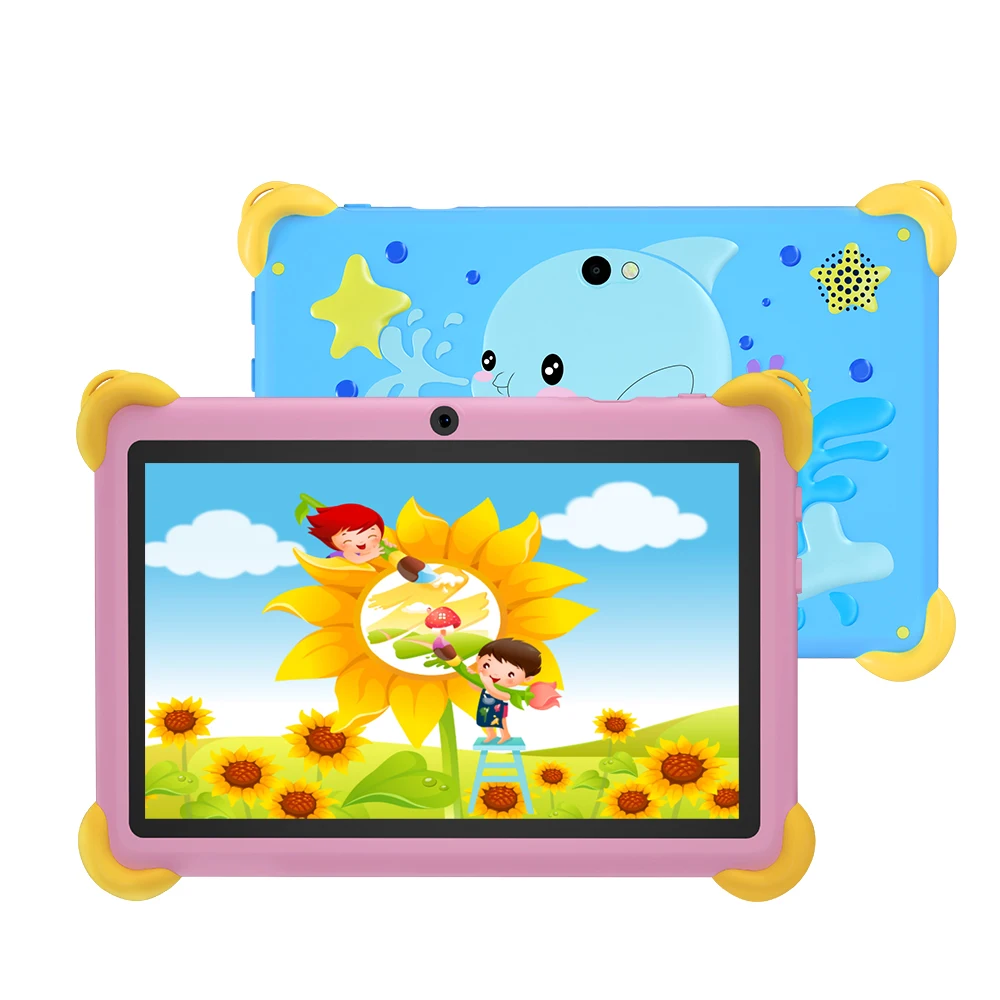 2024 New BDF 7 Inch Android Kids Tablet Google Play Quad Core 32GB ROM Dual Cameras Bluetooth 5G WiFi Tablets Children's Gifts