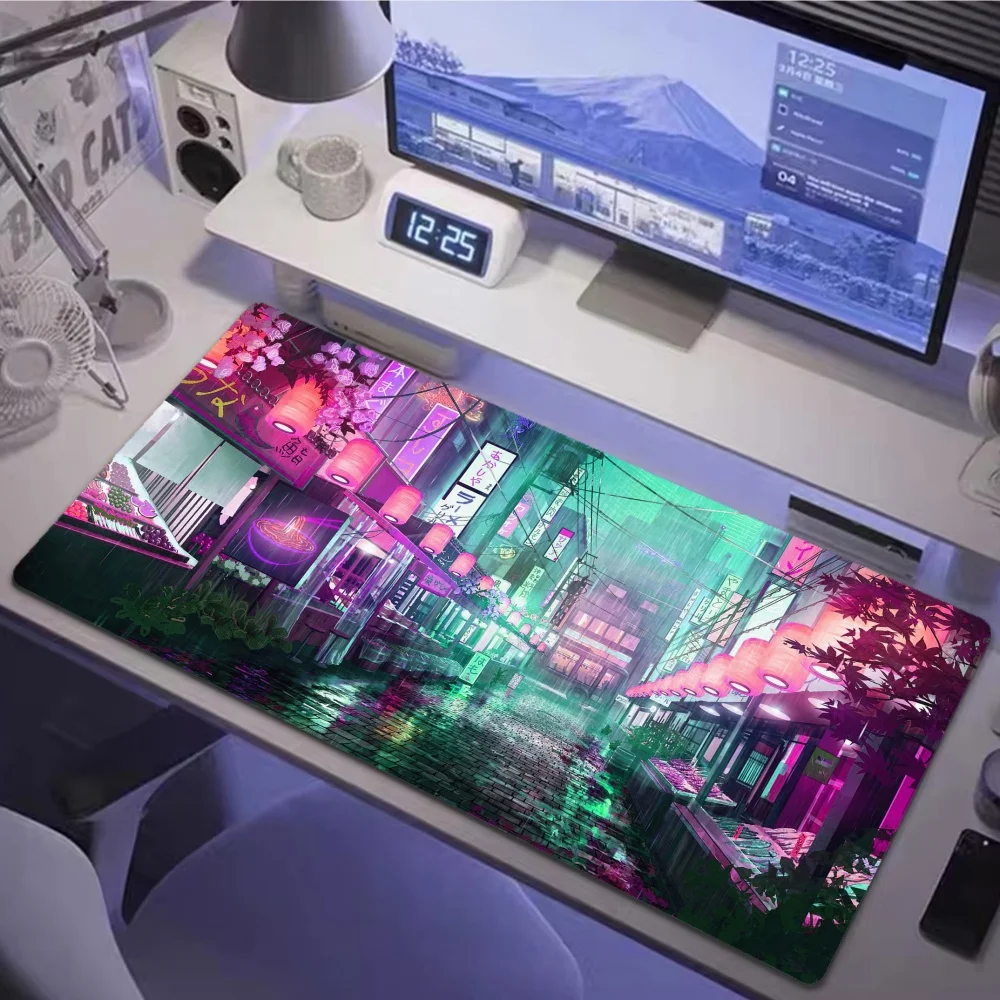 Gaming Mousepad XXL Large Mouse Pad Mountain Serenity Locking Edge Mouse Mat Gamer Keyboards Pads Rubber Desk Mat