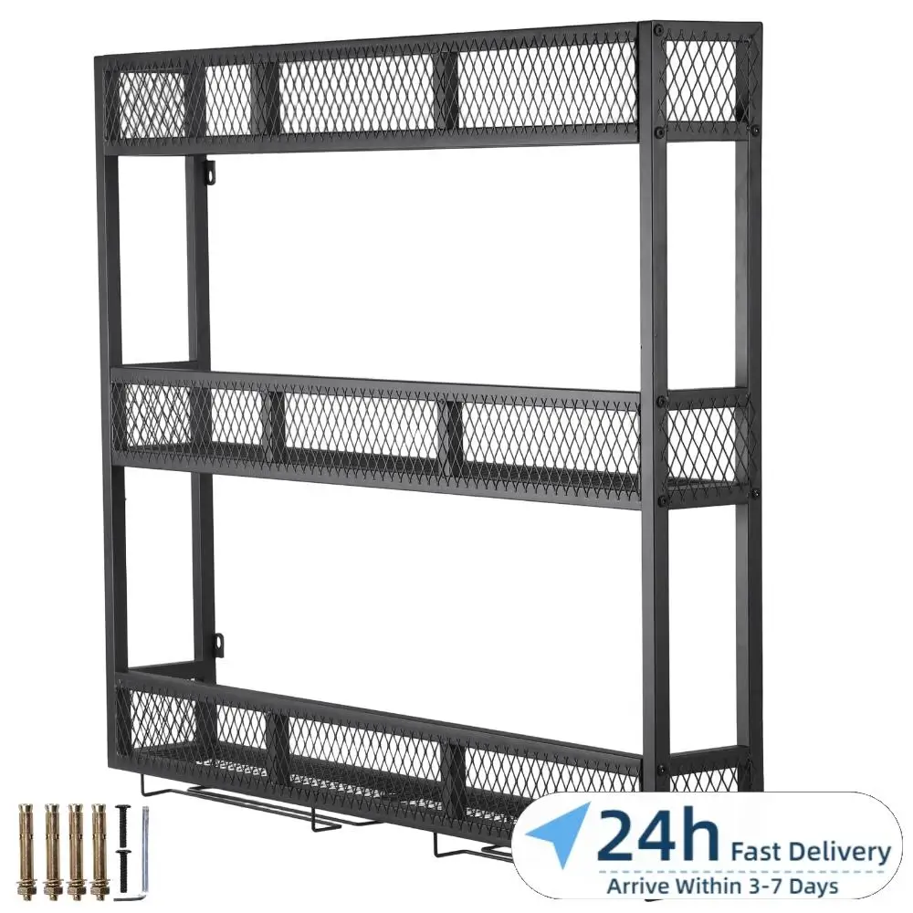 

39-дюймовая 3-ярусная полка для винных бутылок с держателями для стаканов, стеллаж для хранения и демонстрации алкогольных напитков для кухни, столовой, домашнего бара