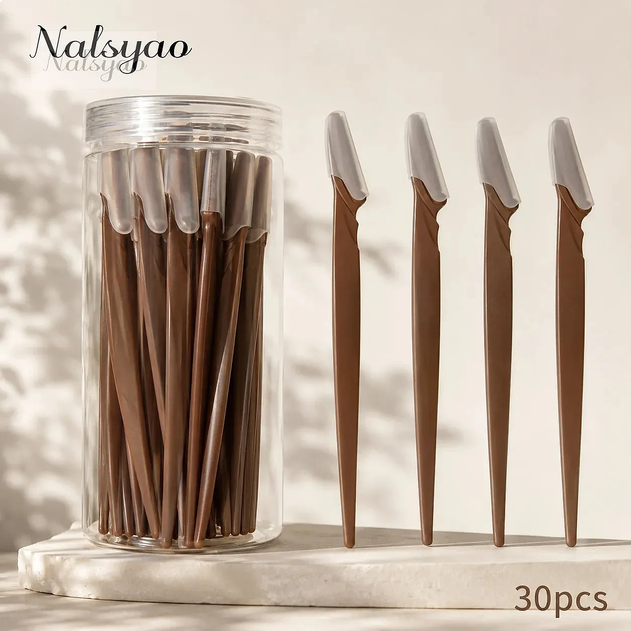 30/40/60Pcs Eyebrow Trimmer Makeup Beauty Tools Safe Eye Brow Shaver Face Body Hair Removal Blades Eyebrows Shaping Knife