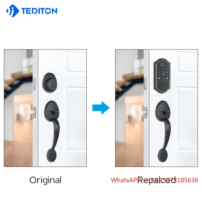 Tediton smart key for house  homekit Keypad Deadbolt fingerprint keyless Digital ttlock door lock with password