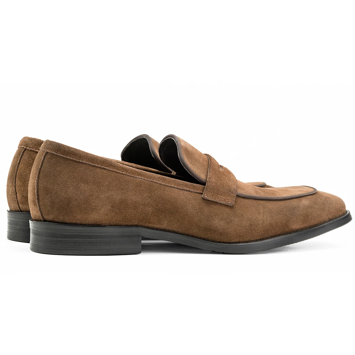 Hanmce Luxury Men Dress Shoes High Quality Slip-On Genuine Leather Fashion Loafer Shoes For Men