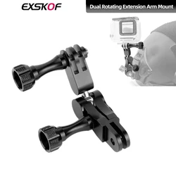 For GoPro Aluminum Ball Head Mount 360° Rotation Extension Arm For GoPro Hero 13 12 11 10 9 8 Insta360 X5 X4 X3 DJI Action 5 4 3