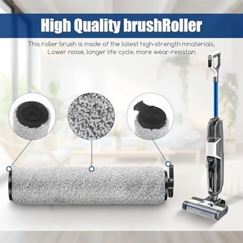 1pc Wireless Dry Clean Mop Roller Brush Filter For Bissell For Crosswave HF2 / 3845N / 3831 Floor Scrubber Replace Brush Filter