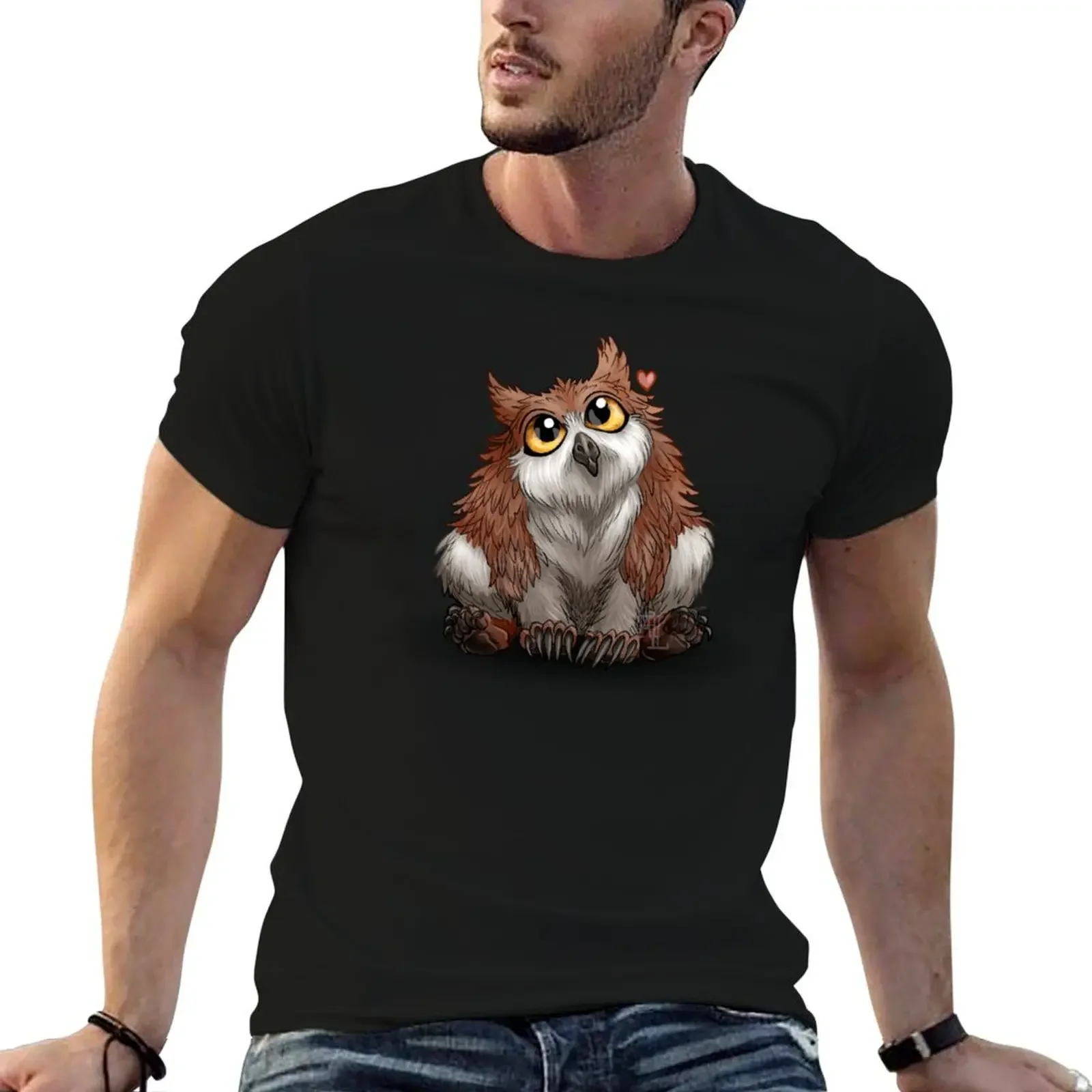 Adorable Owlbear Cub T-Shirt anime summer clothes blacks mens vintage t shirts