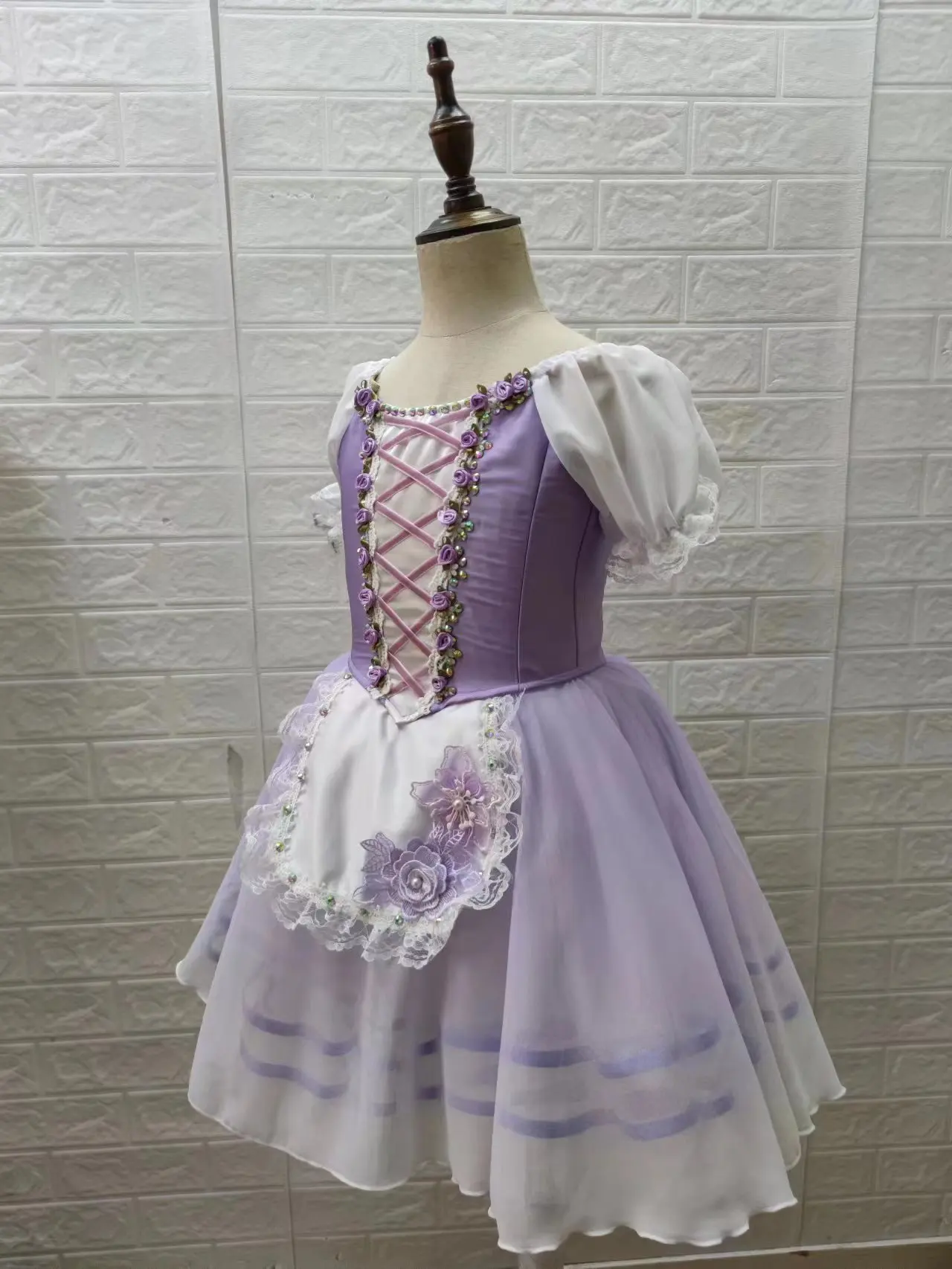 2023 Gopelia Gisele Abito da balletto non può chiare la figlia performance di balletto abito lungo per bambini adulti su misura professionalmente