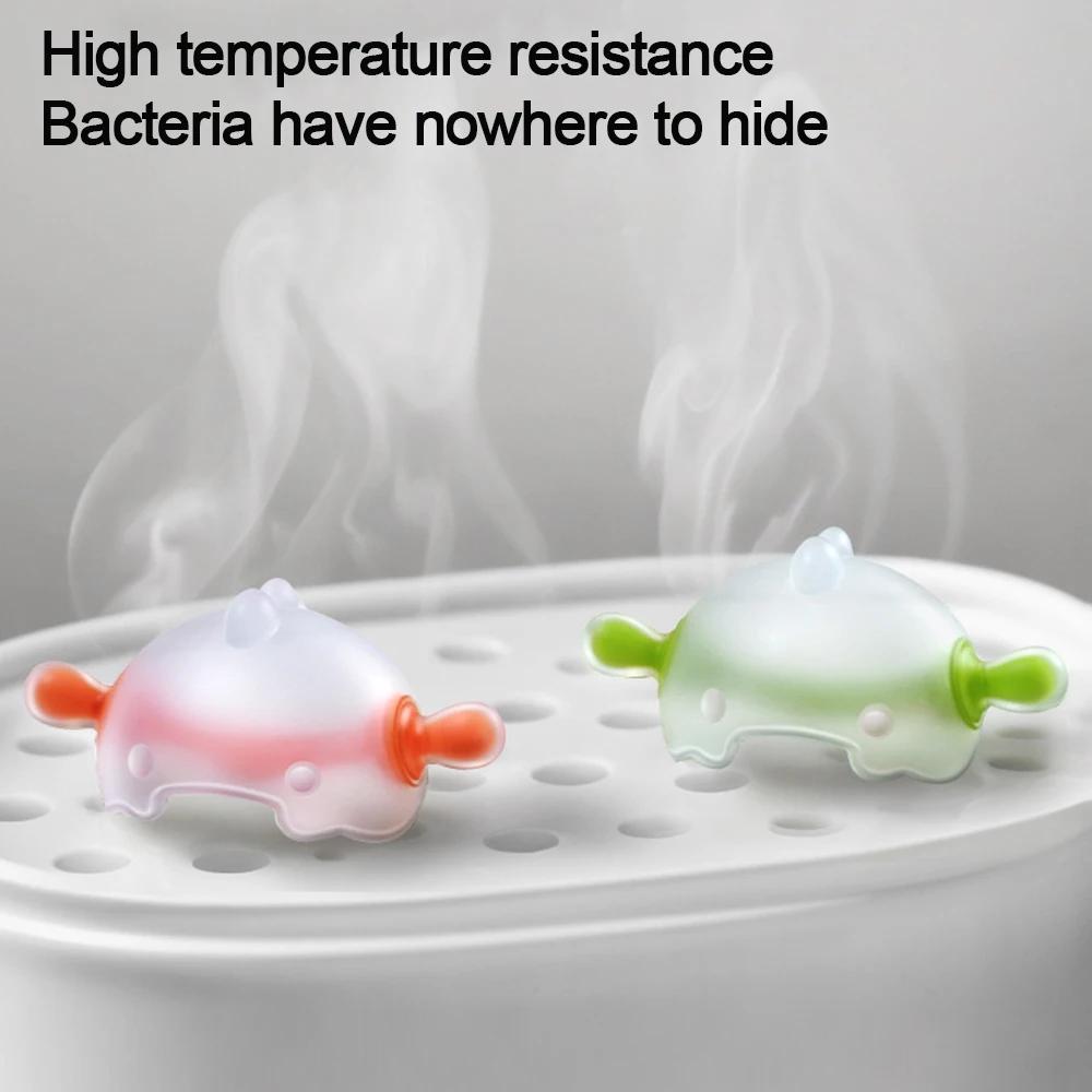 Sarung Tangan Teether Silikon Nyaman Anti-Menggigit Latihan Genggaman Tangan Teether Dapat Dicuci Portabel untuk Tumbuh Gigi