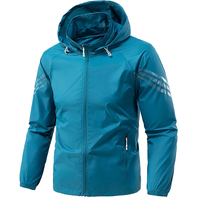 

Summer Outdoor Upf50 Sunscreen Jackets for Men Hiking Fishing Loose-fit Ice Silk Ultra-thin Sun Protection Coats Skin Clothing