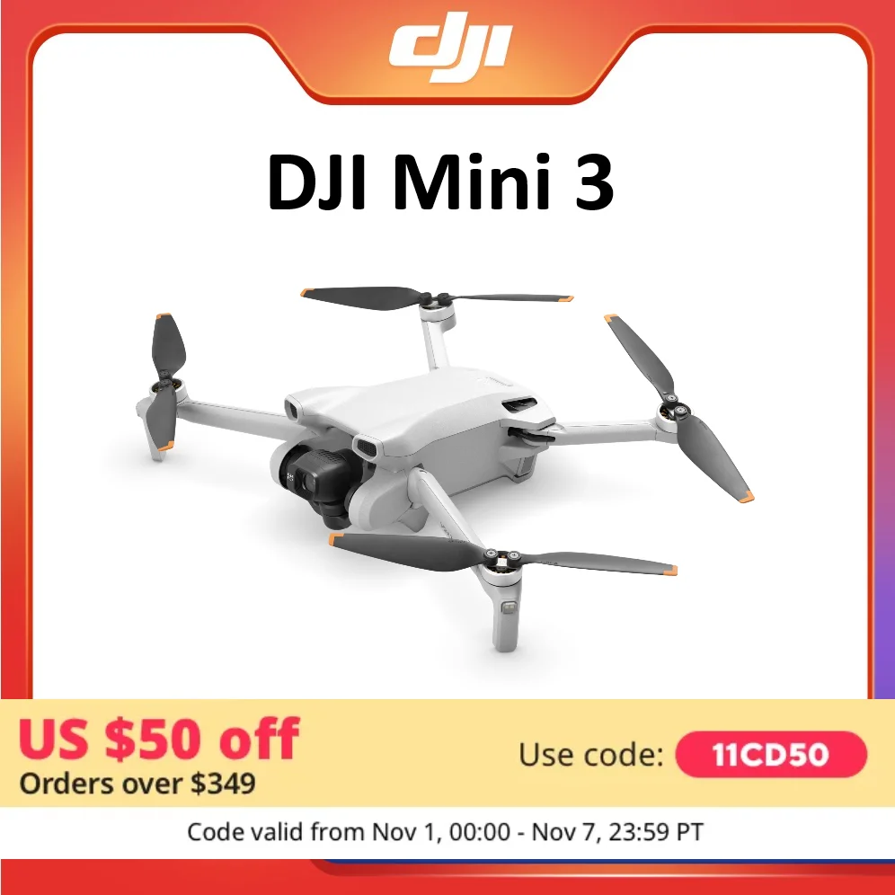 DJI Mini 3 Lightweight RC Drone RC-N1 Drones to Transmit 4K HDR Video 10km Transmission Distance Brand New DJI Original