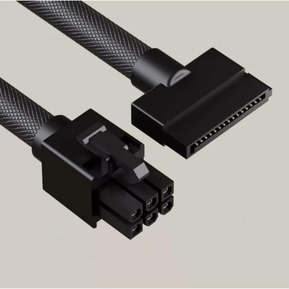 Suitable for Straight Head, Full Module Power Supply Cable 6pin4pin First-line Connection
