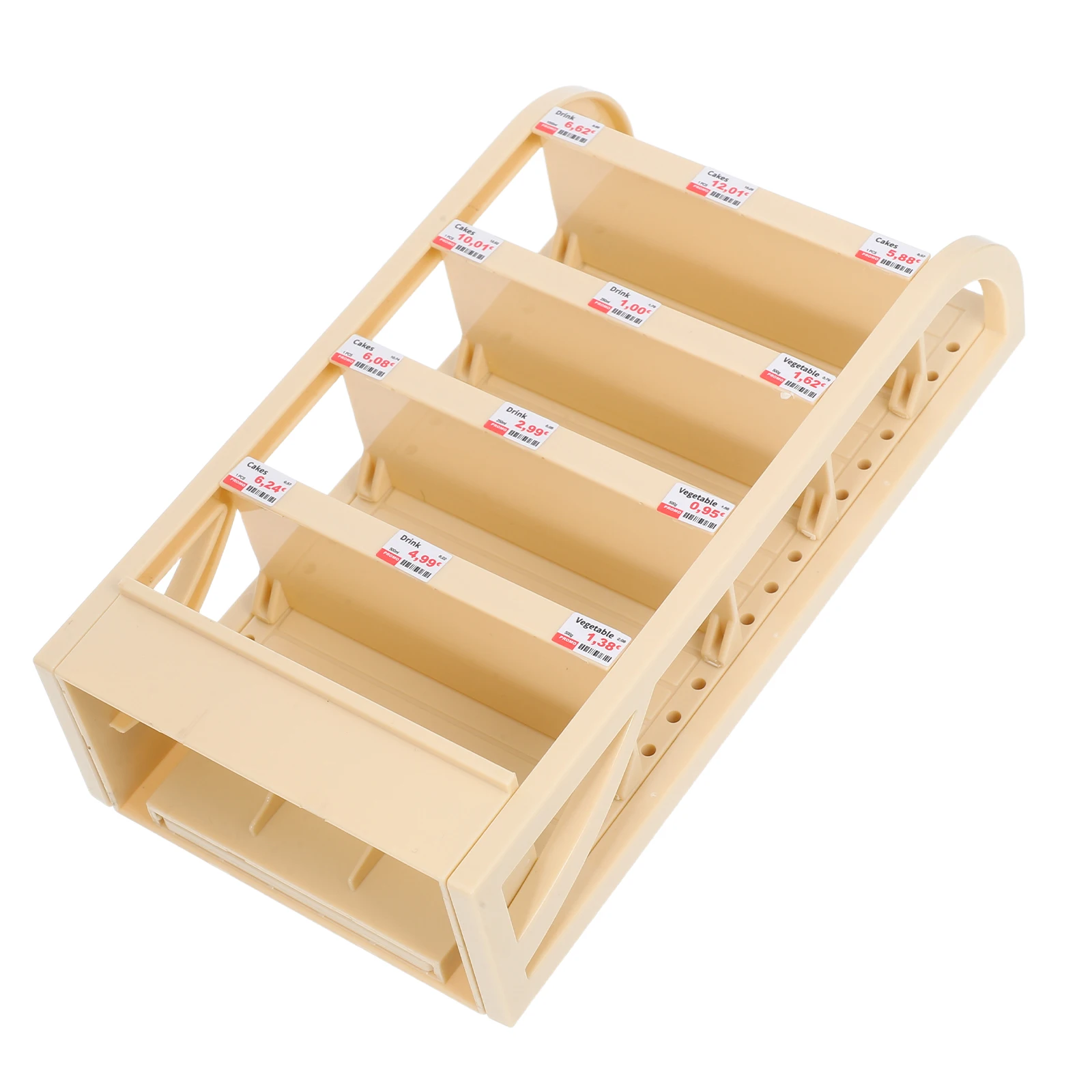 

Mini Supermarket Display Stand Dollhouse Shelves Food Furniture Storage Shelf Kitchen Accessories Plastic Bakery Cabinet Rack