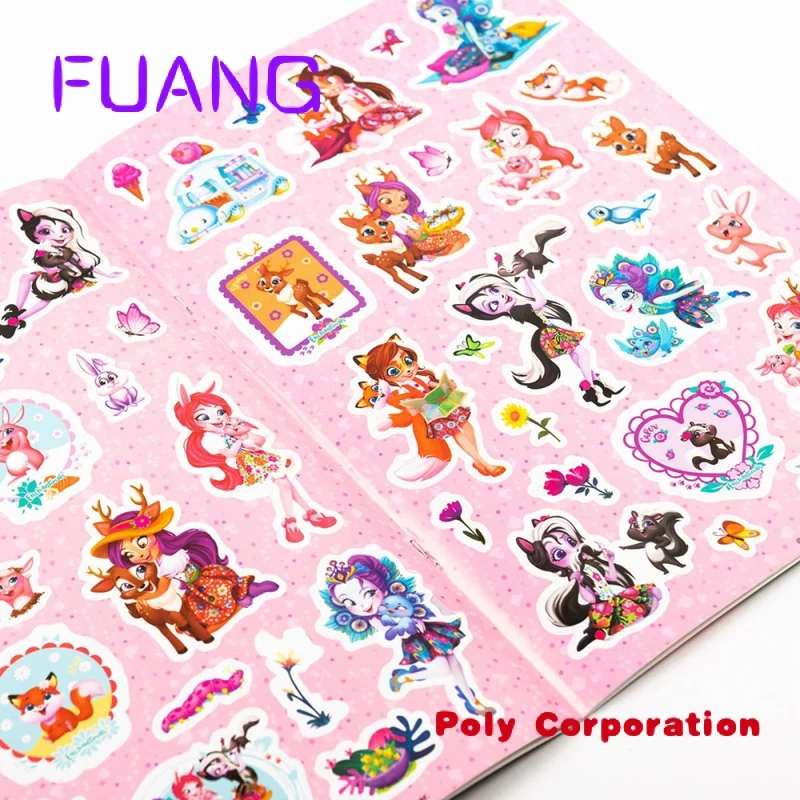 Custom  Manufacturers High Quality Custom Printing Full Color Children Activity Rewards Kids Happy Planner Reusable Sticker Book