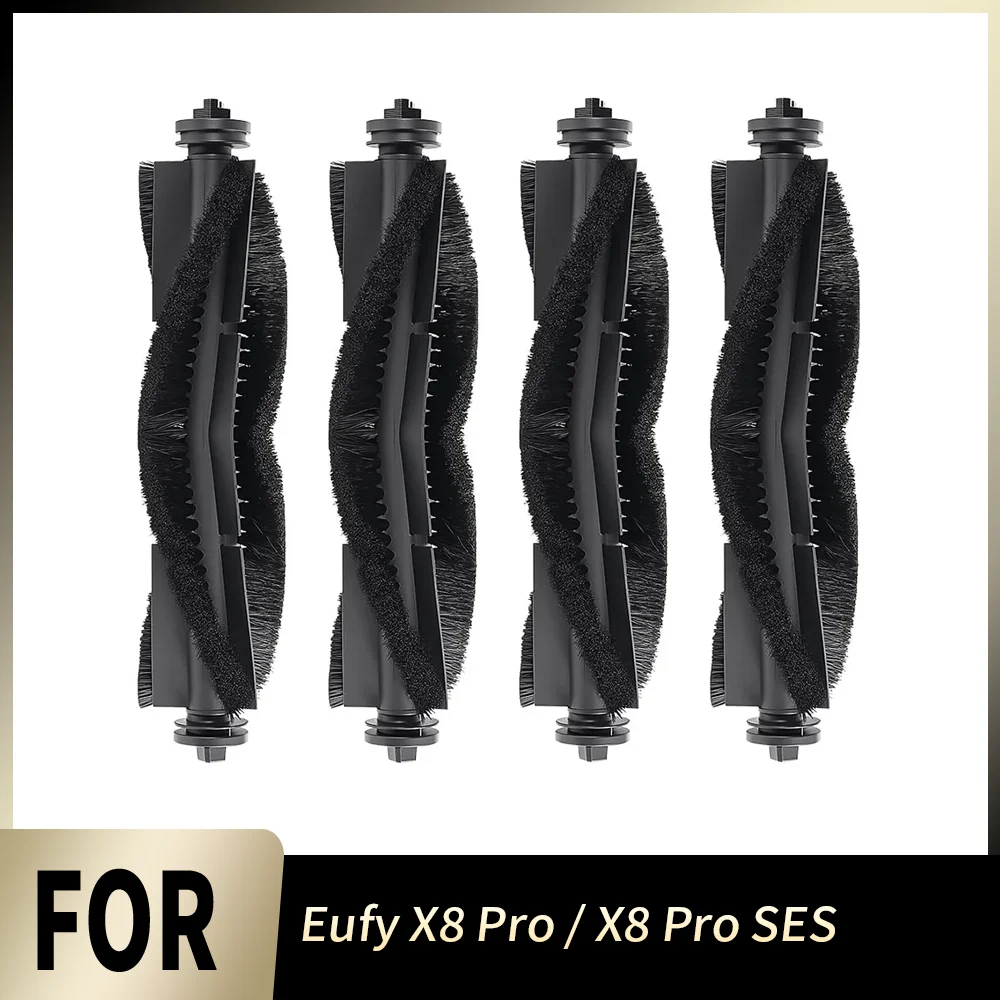 Ersatz-Rollenbürste für Eufy X8 Pro X8 Pro SES Roboterstaubsauger, Hauptbürste, waschbar, langlebig, Tiefenreinigung, Gummibürstenrolle, Ersatzteil
