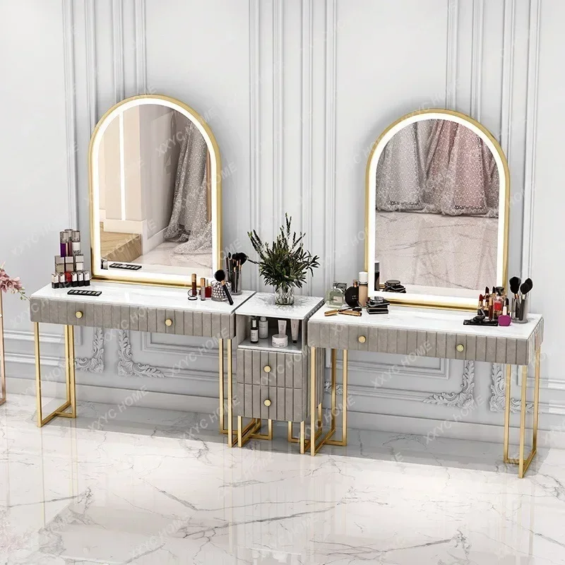 AAPhoto Studio Special Dressing Table With Lamp Wedding Photography Makeup Shop Marble