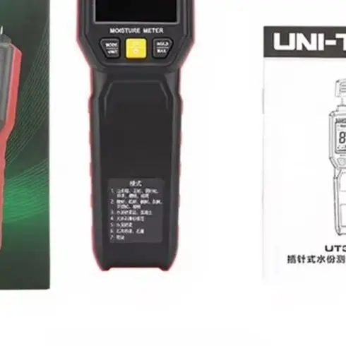 UT377B Pin Type Wood Moisture Meter Needle Hygrometer With LCD Screen Flashlight For Timber Furniture Construction Building Mate