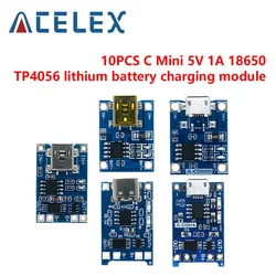 5 pcs Micro USB 5V 1A 18650 TP4056 Lithium Battery Charger Module Charging Board With Protection Dual Functions 1A Li-ion