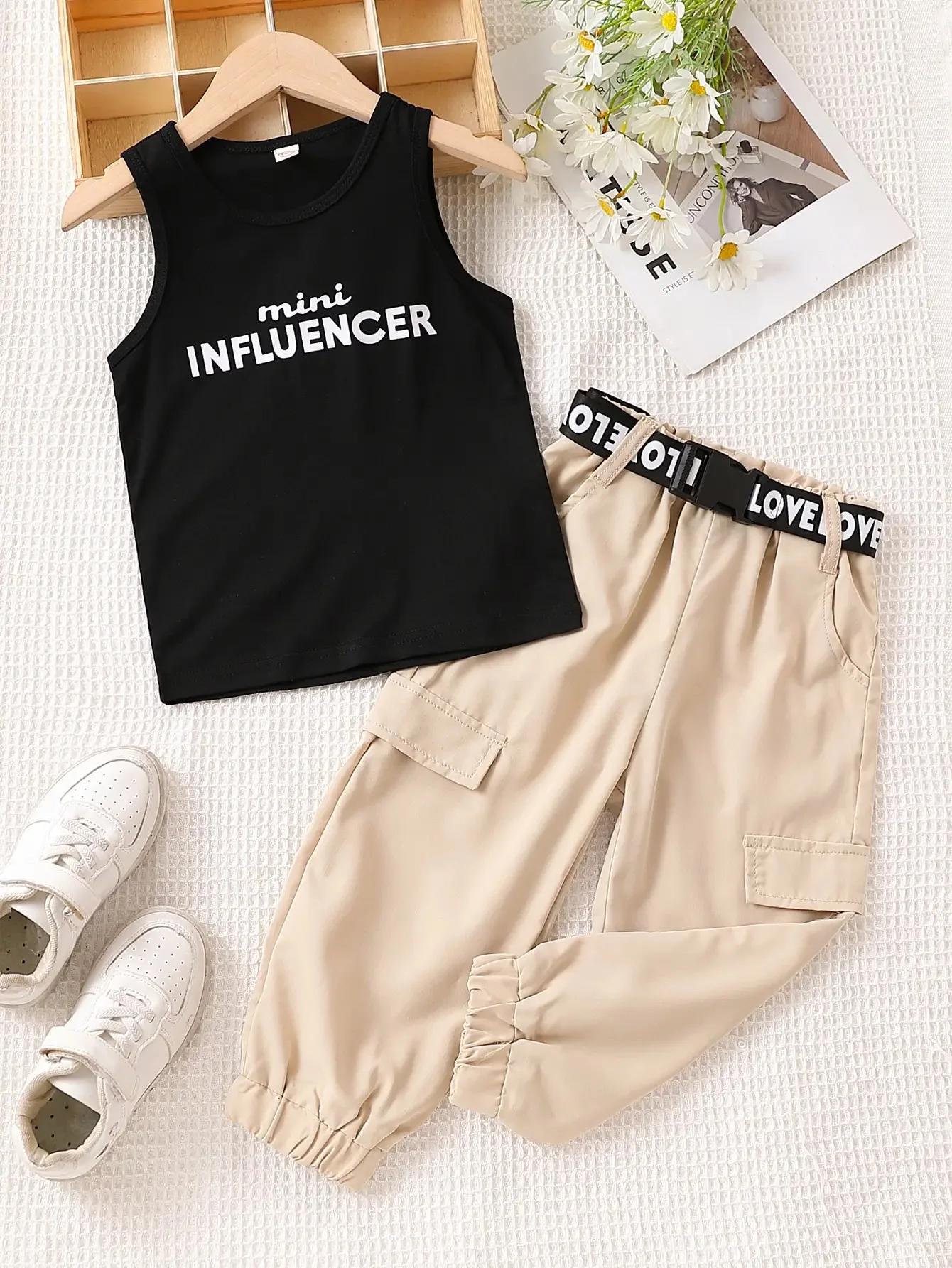 fashion girl summer suit