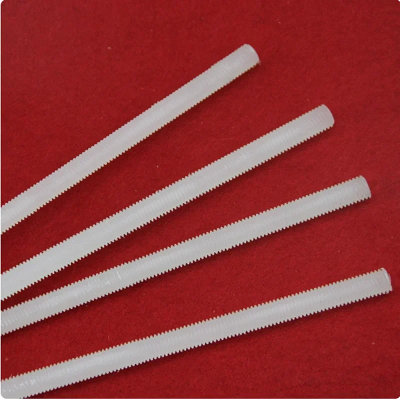 

Plastic Nylon Threaded Rods Bars Studding M4 M5 M6 M8 M10 M12 M16 M20 M22 M24 M27 M30 M36 M40