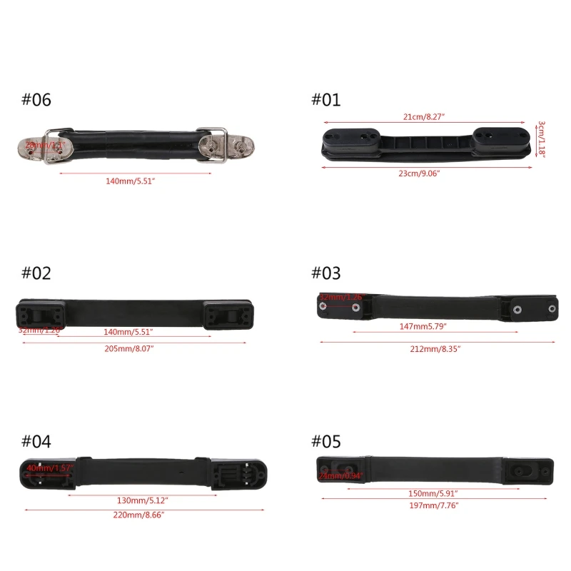 Portable Luggage Suitcase Case Handle Strap Spare Carrying Grip Replacement Parts 6 Styles