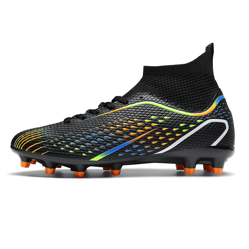 High Top  Soccer Cleats Long And Broken Studs Non-slip Wear Resistant Outdoor Football Boots