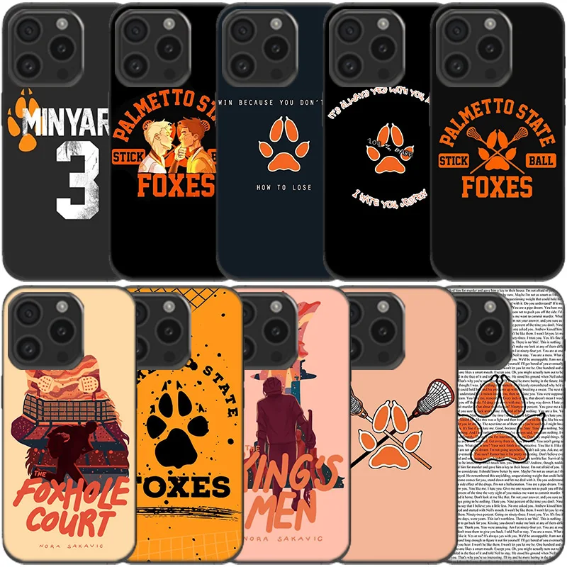 Andreil All for the Game Palmetto State Foxes Clear Phone Case For Apple iPhone 12 13 Mini 11 14 15 16 Pro Max Cover XS MAX XR S