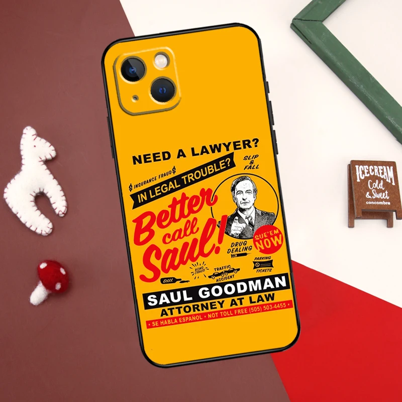 Better Call Saul Phone Case For iPhone 16 11 12 13 14 15 Pro Max Mini Cover For iPhone 16 XR X XS Max Plus