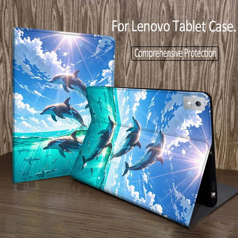 

Horse Dolphin Sunset Sea For Legion Xiaoxin Pad P12 Pro Y900 GT 2023 2025 12.1 12.7 14.5 inch Tablet Case