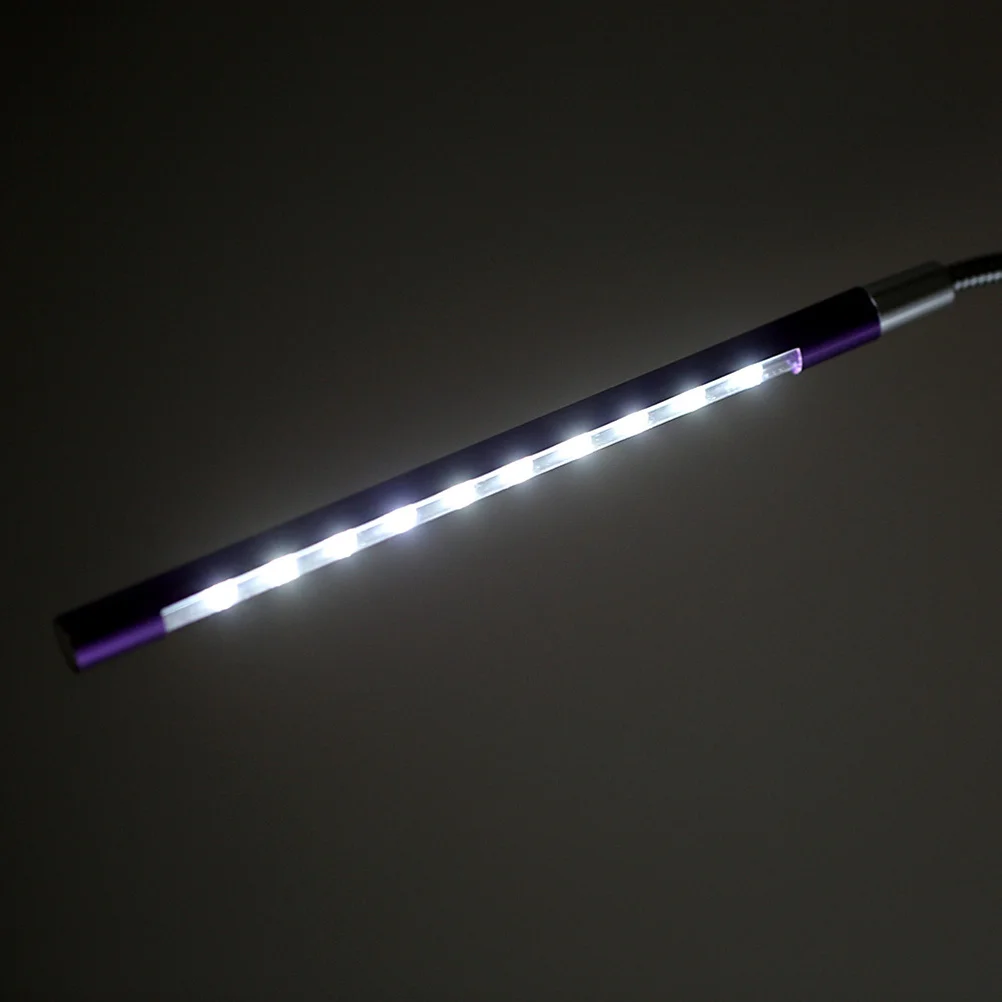 

USB Metal 10 LED Night Lamp Flexible Bendable Neck Adjustable USB Powered Reading Light Eye Protection Light Wand