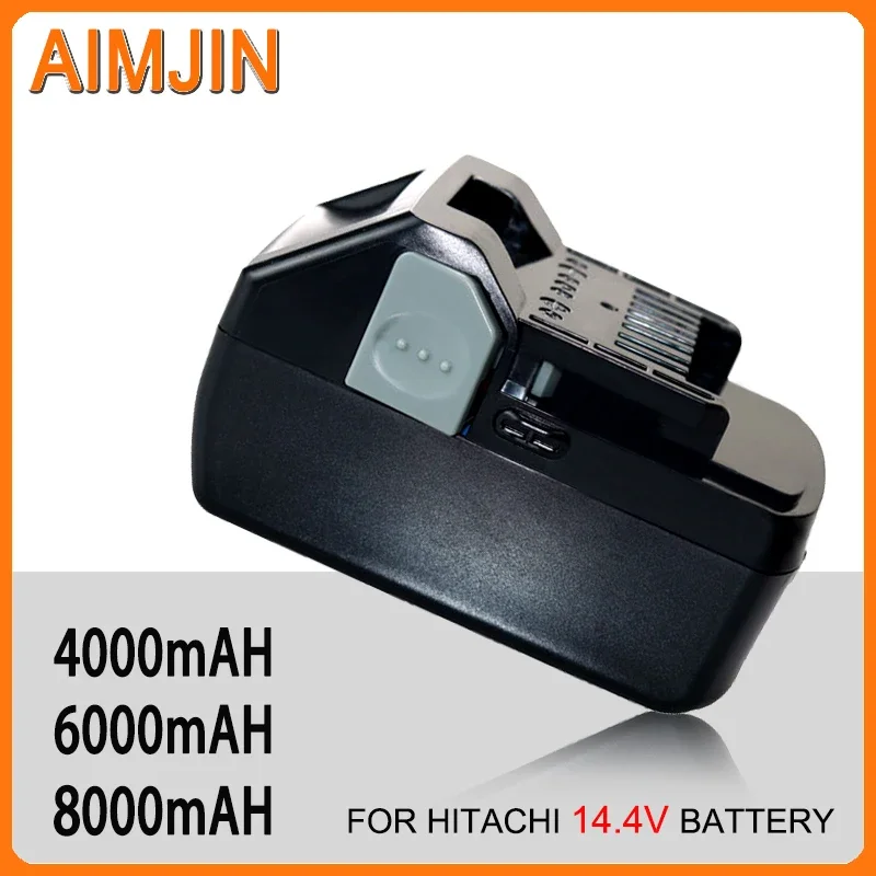 14.4V 4000mAh 6000mAh 8000mAh for Hitachi Replacement Lithium Ion Power Tool Battery  BSL1430 BSL1460B BSL1830 BSL1860B