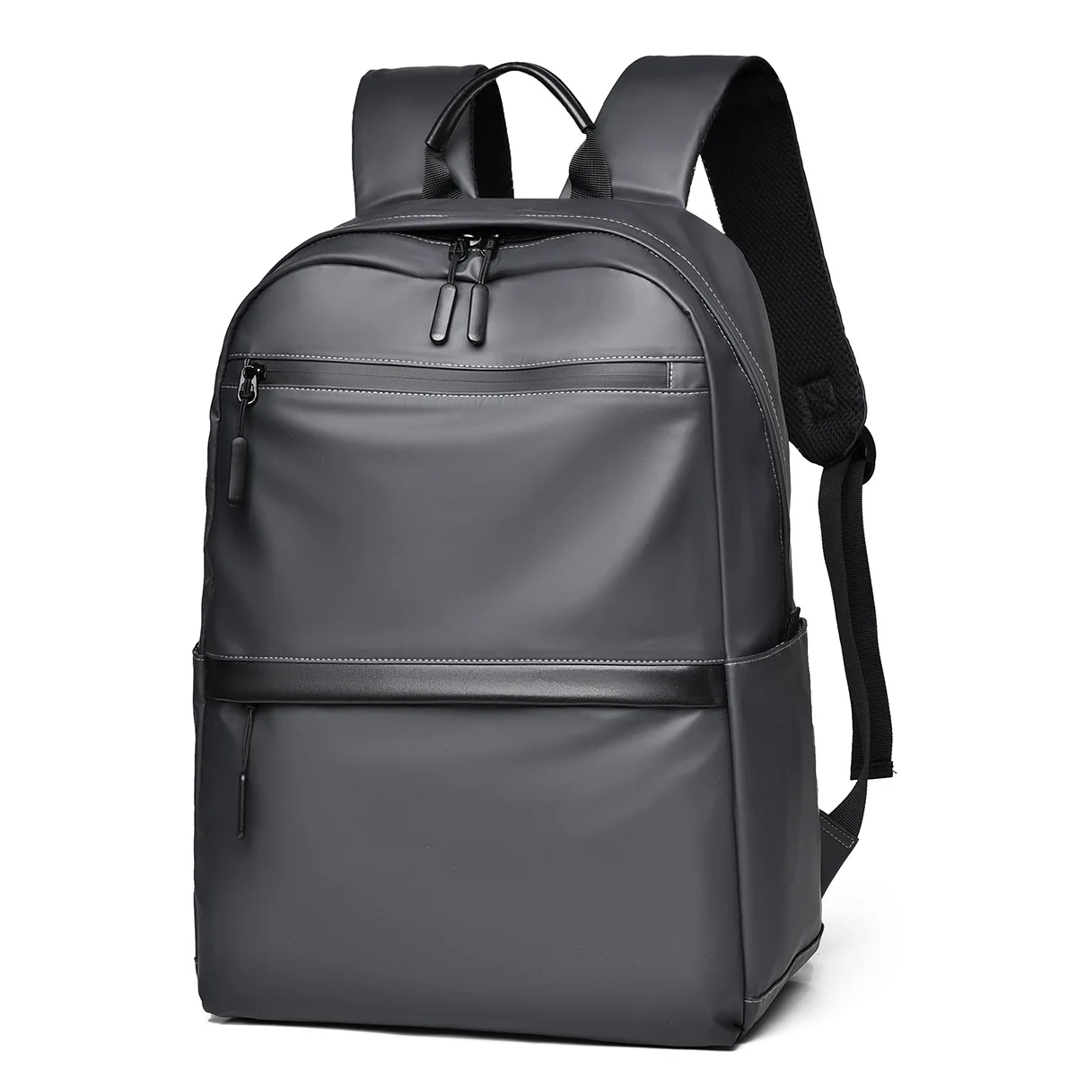 New Leather Waterproof Backpack Men's Lightweight Fashion Trend Large-capacity Business 15-inch Computer Backpack