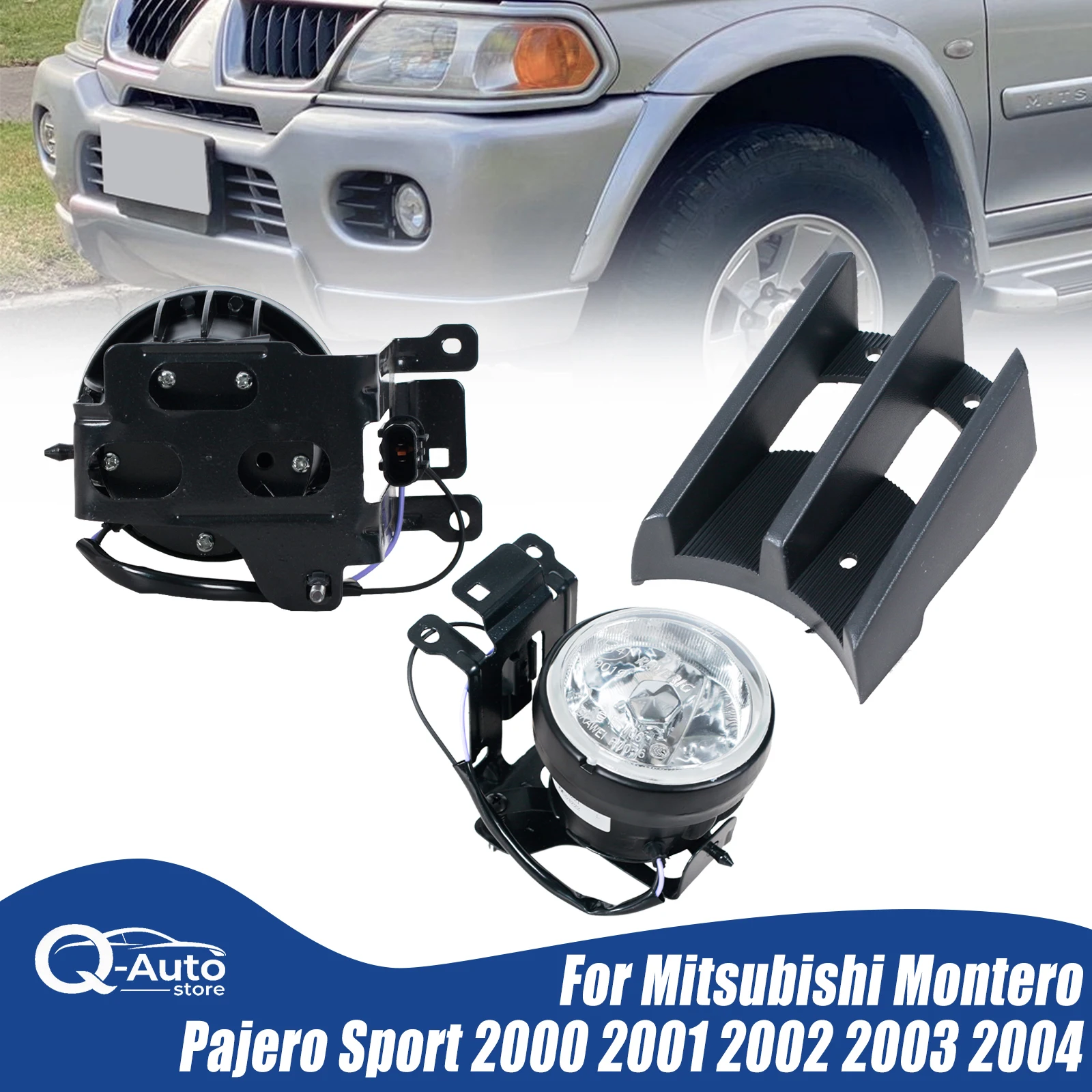 92201-4X000 Automotive Parts Front Fog Lamp Frame foglight For Mitsubishi Montero Pajero Sport 2000 2001 2002 2003 2004