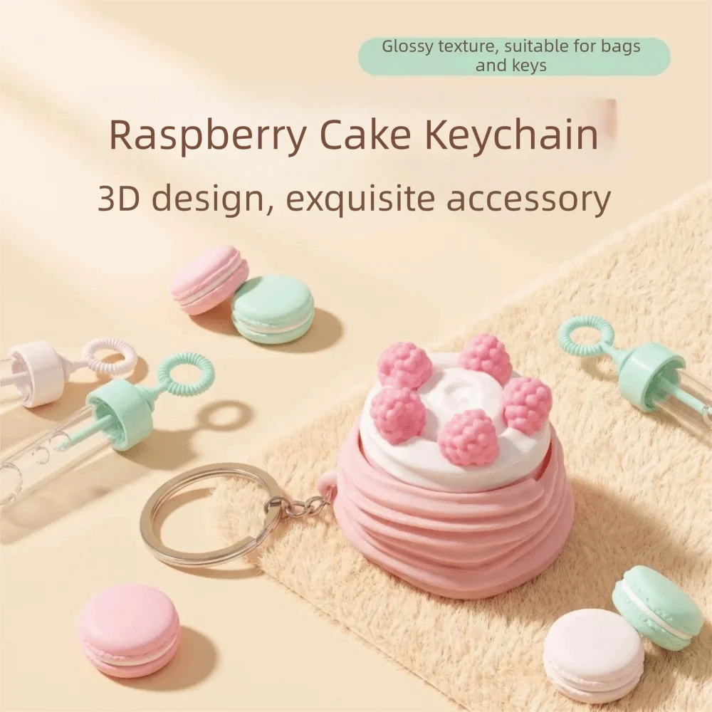 3D Printed Clicker Key chain Simulated Push Button Cake Clicker Fidget Cute Funny Cartoon Keyboard Fidget Backpack