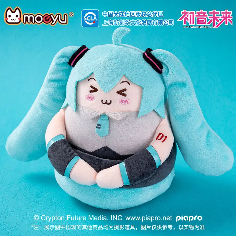 Original Moeyu Miku Mobile Phone Support Holder Plush Mount Stand Anime Figure Desk Phone Standing Cute Holder