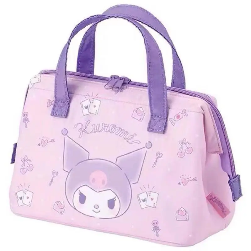 

Sanrio Kuromi Large Capacity Heat Preservation and Cold Preservation Bag Kawaii Cartoon Lunch Bag Bento Bag Practical Bento Bag