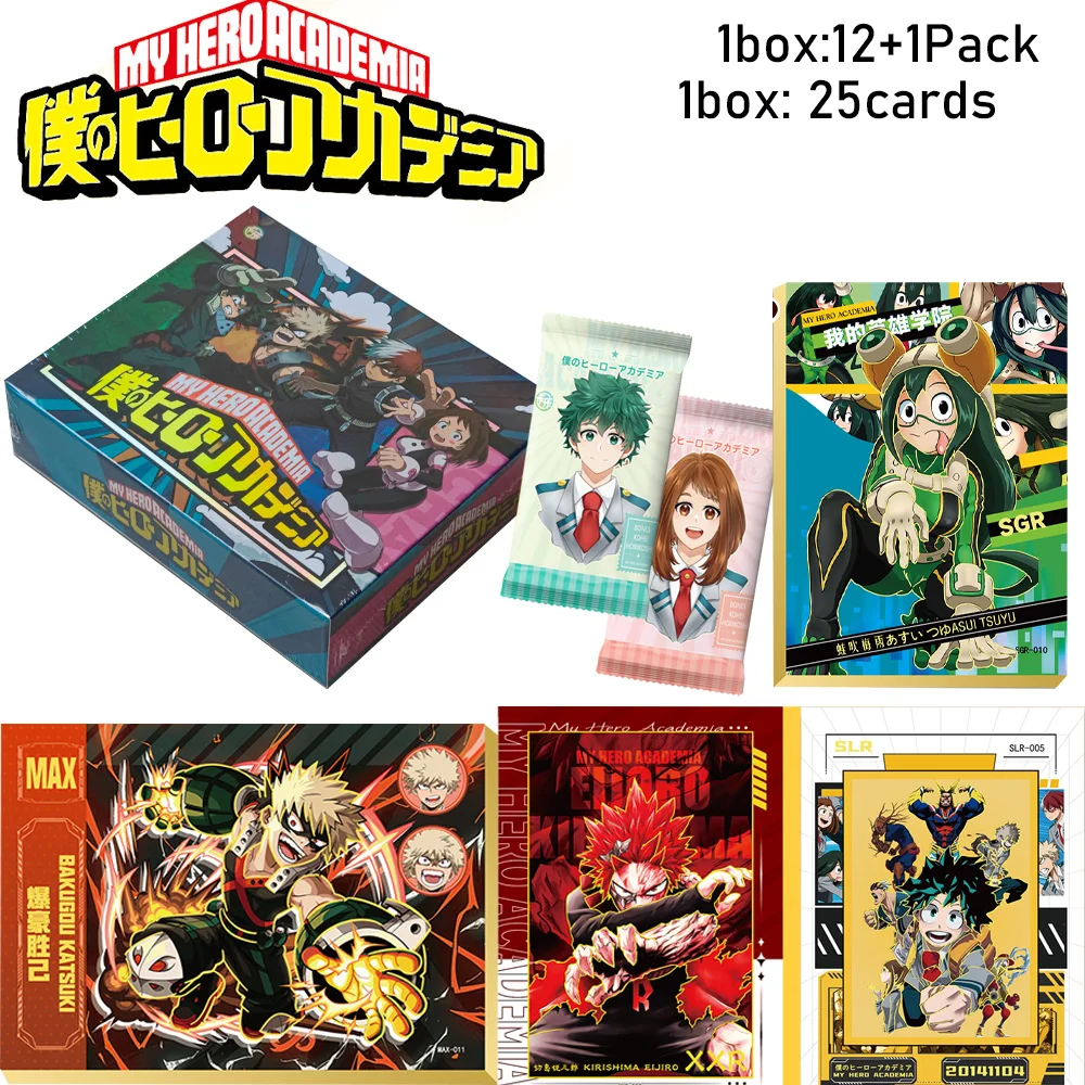 My Hero Academia Collection Cards Box Rare Person SGR SGP SCR XXR Card Anime Game Battle Trading Card Children Toy Birthday Gift