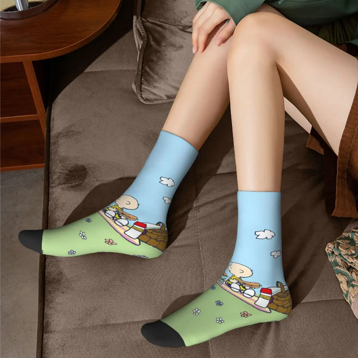 Chaussettes Snoopile pour hommes et femmes, bas d'hiver, chaussettes chaudes et douces, chaussettes de course à motif antibactérien, mode