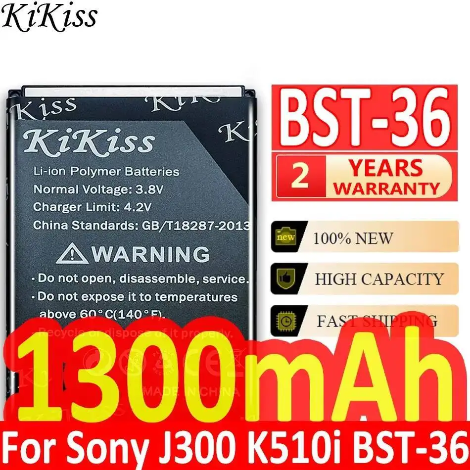 بطارية KiKiss لسوني إريكسون ، J108 ، J10 ، J20 ، J300 ، J108i ، J300C ، K510i ، K310 ، K320 ، K310i ، Z550C ، U100 ، U100i ، WT13I ، S001 ، X0001