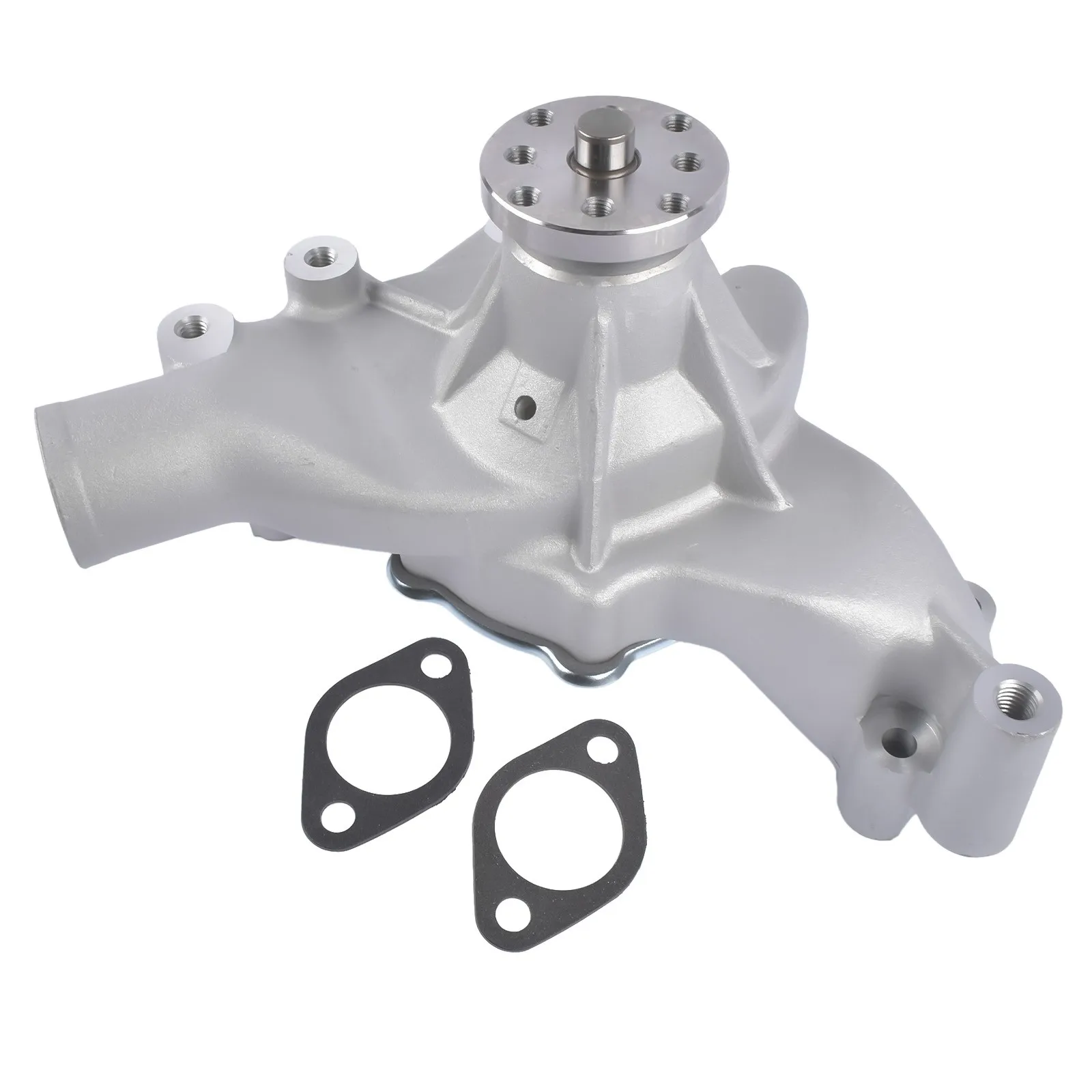 AP02 High-volume Aluminum Long Water Pump Satin Finish for Chevy BBC 396 402 454 502