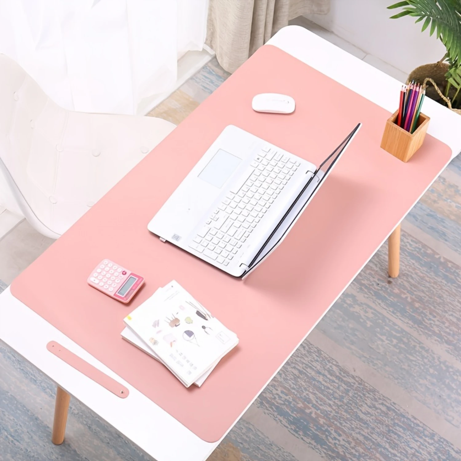 Desk Pad, Mouse Pad, Office Desk Mat, Non-Slip Laptop Desk Pad, Waterproof Desk Writing Pad For Office And , PU Leather