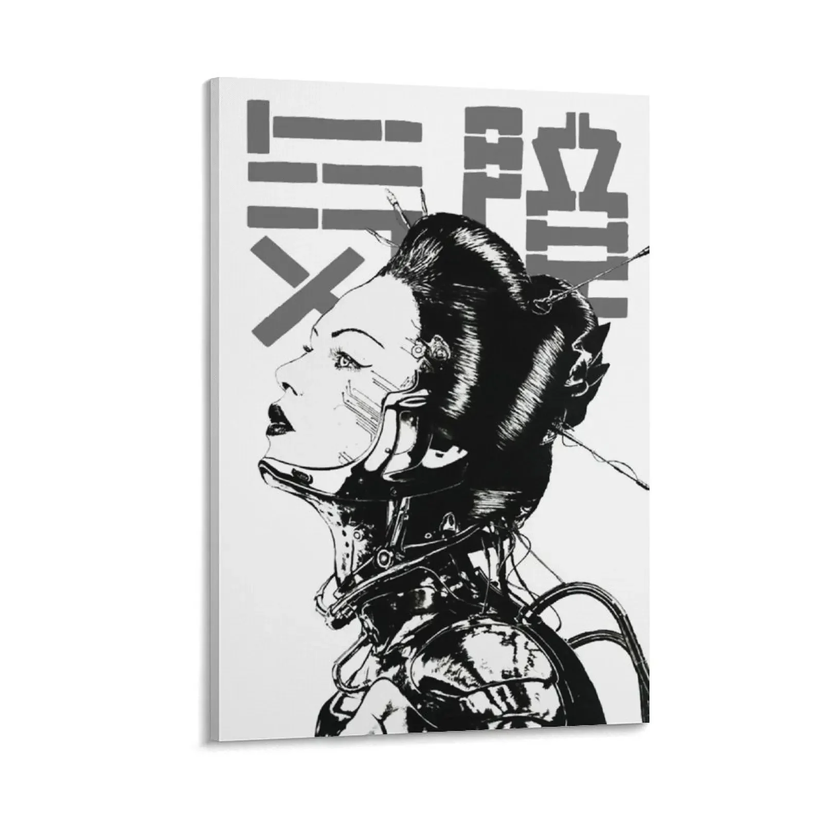

Cyberpunk Girl Vaporwave Aesthetic Canvas Painting wall decoration Home decoration anime figure Decorative painting for bedroom