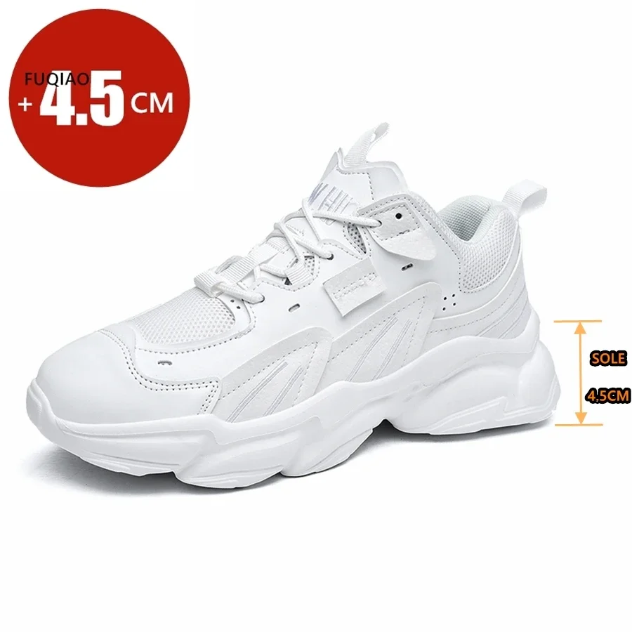 

Summer/Winter Platform Casual Shoes Men Comfortable Sports Cushion Lightweight Support Breathable 4.5CM Height Increase Sneakers