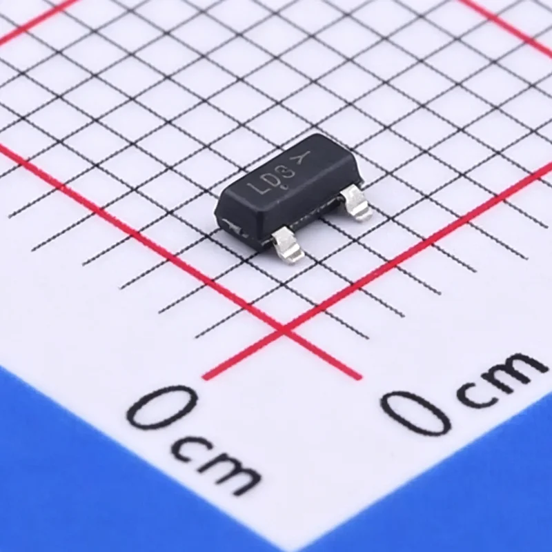 100PCS/LOT BAT54SLT1G marking LD3 Diode Array 1 Pair Series Connection 30 V 200mA (DC) Surface Mount TO-236-3, SC-59, SOT-23-3