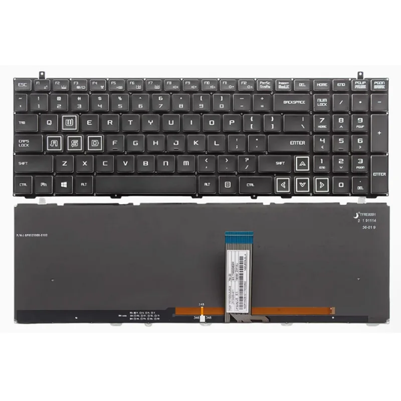 Suitable for Mechanical Revolution Deep Sea Titan X1 X2 X3 X5 X7 X8 Notebook Keyboard (Colorful Backlight)