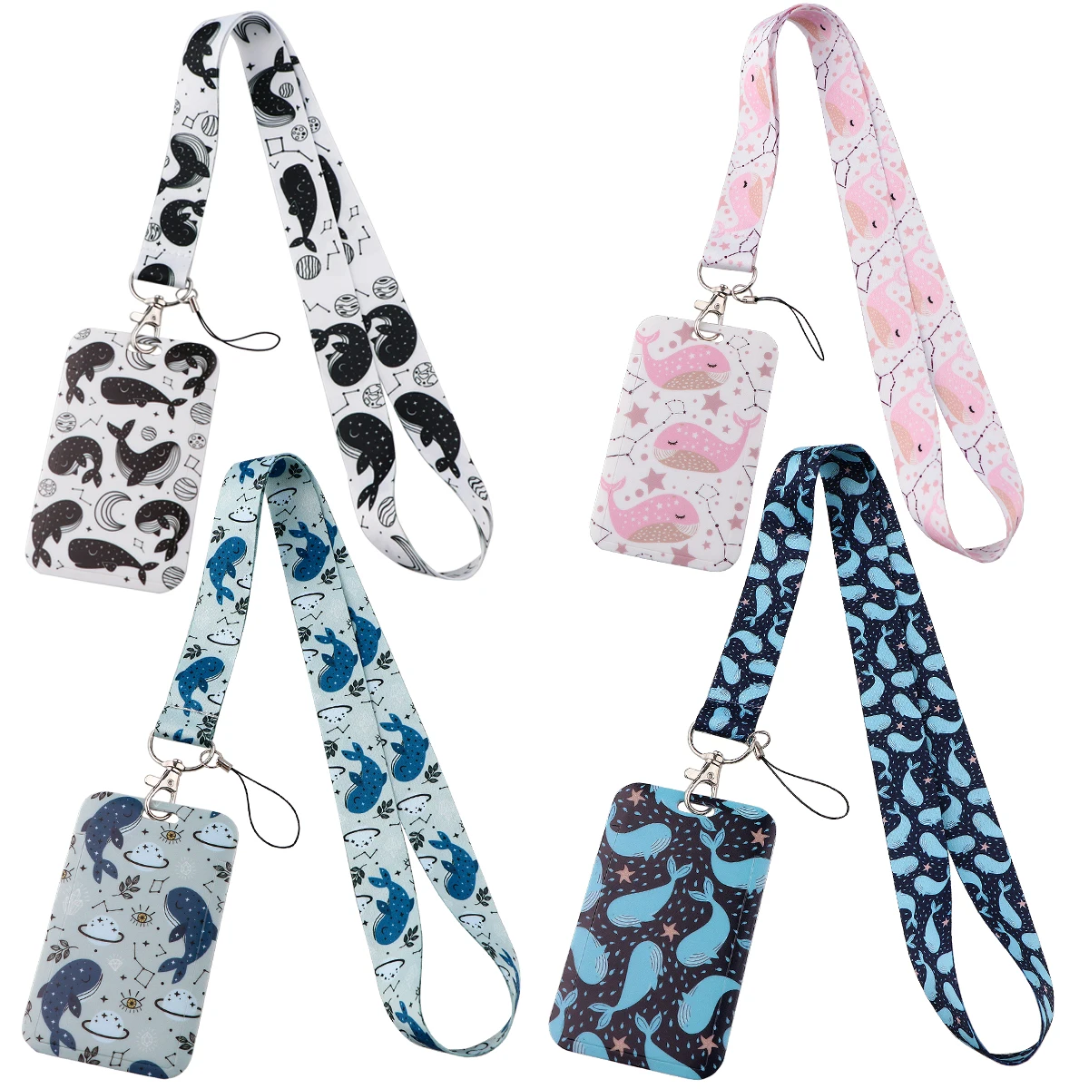 

Kawaii Sea Whales Cartoon Cute Phone Lanyard Neck Strap for Key ID Card Cellphone Straps Badge Holder DIY Hanging Rope