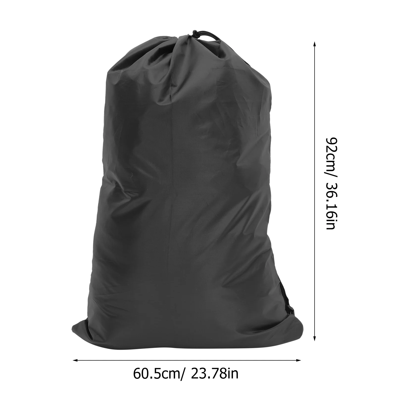 Heavy Duty Backpack Laundry Bag Camping Travel Large Clothing Storage (black) Dorm Drawstring Polyester Wash