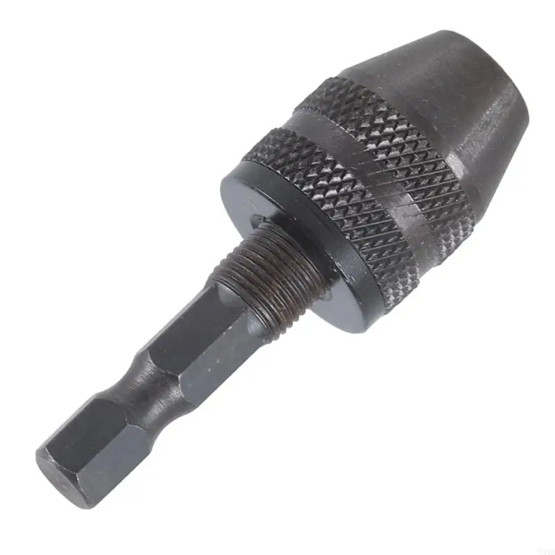Y51B New 1/4 In Shank Keyless Electric Drill Chuck Conversion Clamp 0.3-3mm