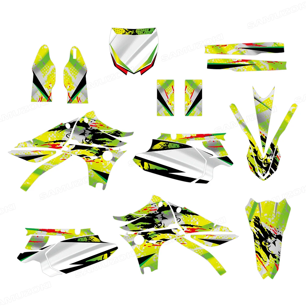 Fit for Yamaha YZF450 YZ450F 450 YZF 2010 2011 2012 2013 Thickened Graphics Decals Decoration Fairing Backgrounds Stickers Kit